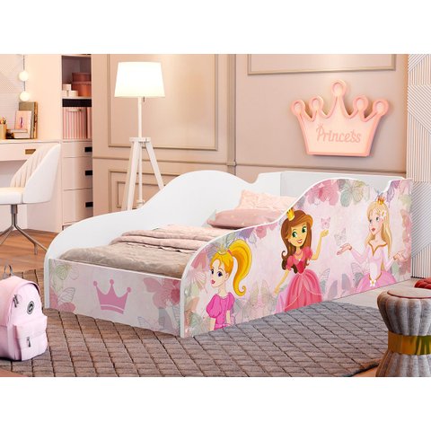 Cama Princesa Infantil Quarto de Menina Rosa