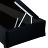 Cama Box Baú Solteiro Sintético Preta - 39x88x188 - 3