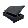 Cama Box Baú Solteiro Sintético Preta - 39x88x188 - 2