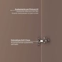 Ver imagem 6 de Guarda Roupa Planejado 100% MDF de Canto Linear Reflecta Orion CabeCasa MadeiraOriginals Marrom