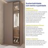 Guarda Roupa Modulado 100% Mdf de Canto Linear Reflecta Orion Cabecasa Madeiraoriginals - 11