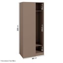 Ver imagem 4 de Guarda Roupa Planejado 100% MDF de Canto Linear Reflecta Orion CabeCasa MadeiraOriginals Marrom