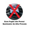 Fogão Industrial 4 Bocas com Forno Tampa Inox 55L e Chapa - Cristalaço - 6
