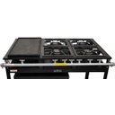 Ver imagem 2 de Fogão Industrial 4 Bocas com Forno Tampa Inox 55L e Chapa - Cristalaço