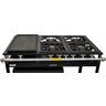 Fogão Industrial 4 Bocas com Forno Tampa Inox 55L e Chapa - Cristalaço - 2