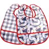 Kit 2 Babador Impermeável com Bolso Cata Migalha Vermelho - 1