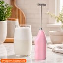Ver imagem 2 de Mini Mixer Misturador de Bebidas Portátil Mexedor de Ovos Whey Leite Café e Espuma Rosa - Casambient