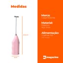 Ver imagem 5 de Mini Mixer Misturador de Bebidas Portátil Mexedor de Ovos Whey Leite Café e Espuma Rosa - Casambient