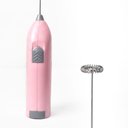 Ver imagem 3 de Mini Mixer Misturador de Bebidas Portátil Mexedor de Ovos Whey Leite Café e Espuma Rosa - Casambient