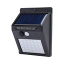 Ver imagem 1 de Luminária Solar Jardim Parede 30 LED Sensor Movimento Gt512 Lorben