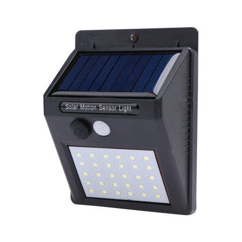 Luminária Solar Jardim Parede 30 LED Sensor Movimento Gt512 Lorben