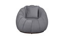 Ver imagem 4 de Kit Poltrona c/ Puff + Almofada Concha Veludo Cinza