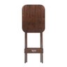 Mesa Bistrô Bar 45x54cm Dobrável em Madeira Maciça para Bar e Restaurante - Imbuia - 3