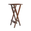 Ver imagem 1 de Mesa Bistrô Bar 45x54cm Dobrável em Madeira Maciça para Bar e Restaurante - Imbuia