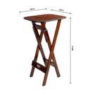 Ver imagem 5 de Mesa Bistrô Bar 45x54cm Dobrável em Madeira Maciça para Bar e Restaurante - Imbuia