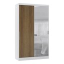 Ver imagem 1 de Guarda Roupa Modulado Alpes 2 Portas Correr C/ Espelho - Módulo Luciane:avelã