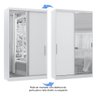 Guarda Roupa Modulado Alpes 2 Portas Correr C/ Espelho - Módulo Luciane:avelã - 4