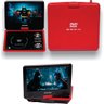 Dvd Portátil 9,5" - TV Digital - Vermelho - 1