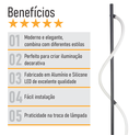 Ver imagem 5 de Abajur Coluna Moderno Rope 30w - Silicon Led 3000k - Preto