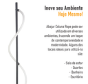 Ver imagem 6 de Abajur Coluna Moderno Rope 30w - Silicon Led 3000k - Preto