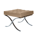 Ver imagem 1 de Banqueta Barcelona Base Cromada Couro Ecologico:areia