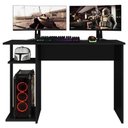 Ver imagem 3 de Mesa Gamer Retangular Essence Play Moderno MDP 108cm Preto Milani Movelaria