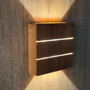 Ver imagem 1 de Arandela Led Taschibra Pilar Slim Ip65 3000k Bivolt Amadeirado