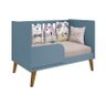 Quarto Infantil Retrô Ayla com Berço e Cômoda Azul Fosco - Reller Móveis - 4