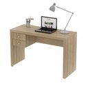 Ver imagem 2 de Mesa para Escritório Engrossurada 117cm com 2 Gavetas Amêndoa ME4123 - Tecno Mobili