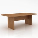 Ver imagem 3 de Mesa para Escritório de Reunião 2,00x1,00m Cor Amêndoa Me4119 Tecno Mobili