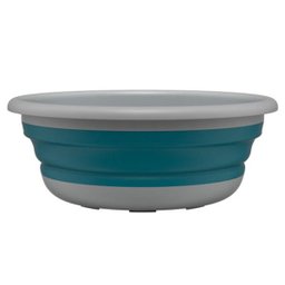 Bacia Retrátil Flash Limp de Silicone Dobrável Plástico Verde Flexível 8 Litros - 1