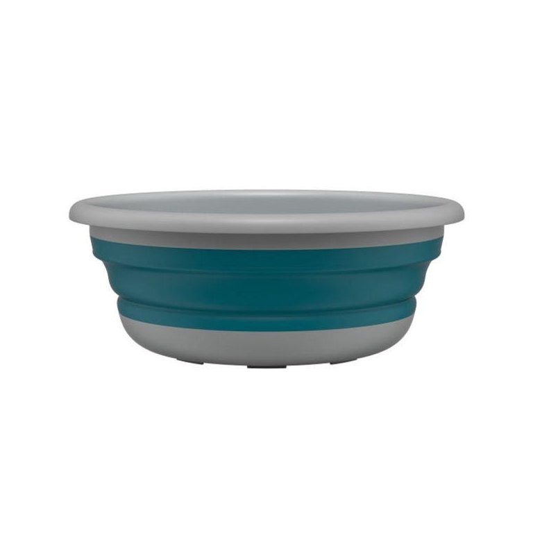 Bacia Retrátil Flash Limp de Silicone Dobrável Plástico Verde Flexível 8 Litros