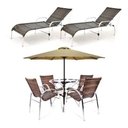 Ver imagem 1 de Kit de Mesa e Cadeira com Espreguiçadeiras e Ombrelone Original Móveis