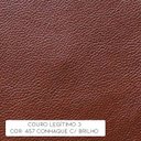 Ver imagem 4 de Sofá 2 Lugares Sala de Estar Chesterfield com Pés Madeira Couro Conhaque Brilho - Gran Belo