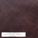 Ver imagem 4 de Sofá 3 Lugares Sala de Estar 2,35M Chesterfield Pés Madeira Couro Tabaco - Gran Belo