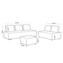 Ver imagem 6 de Sofá 6 Lugares para Sala de Estar Living Modular Adah M03 Couríssimo Whisky - Lyam Decor