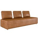 Ver mais imagens de Sofá 6 Lugares para Sala de Estar Living Modular Adah M03 Couríssimo Whisky - Lyam Decor