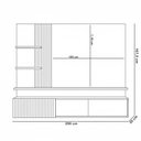 Ver imagem 3 de Painel para Tv 65 Pol com Bancada Suspensa Led Argos M07 Cinamomo Off White - Lyam Decor
