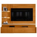 Ver imagem 1 de Painel para Tv 65 Pol com Bancada Suspensa Led Argos M07 Cinamomo Off White - Lyam Decor