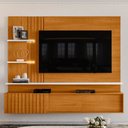 Ver imagem 4 de Painel para Tv 65 Pol com Bancada Suspensa Led Argos M07 Cinamomo Off White - Lyam Decor