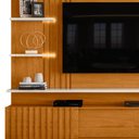 Ver imagem 2 de Painel para Tv 65 Pol com Bancada Suspensa Led Argos M07 Cinamomo Off White - Lyam Decor