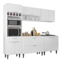 Ver imagem 2 de Armário de Cozinha com Tampo CP05 240cm Pérola Branco Z34 - Mpozenato