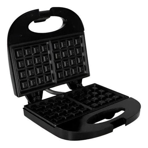 Sanduicheira Elétrica Waffles Máquina 750W Lanches 110V