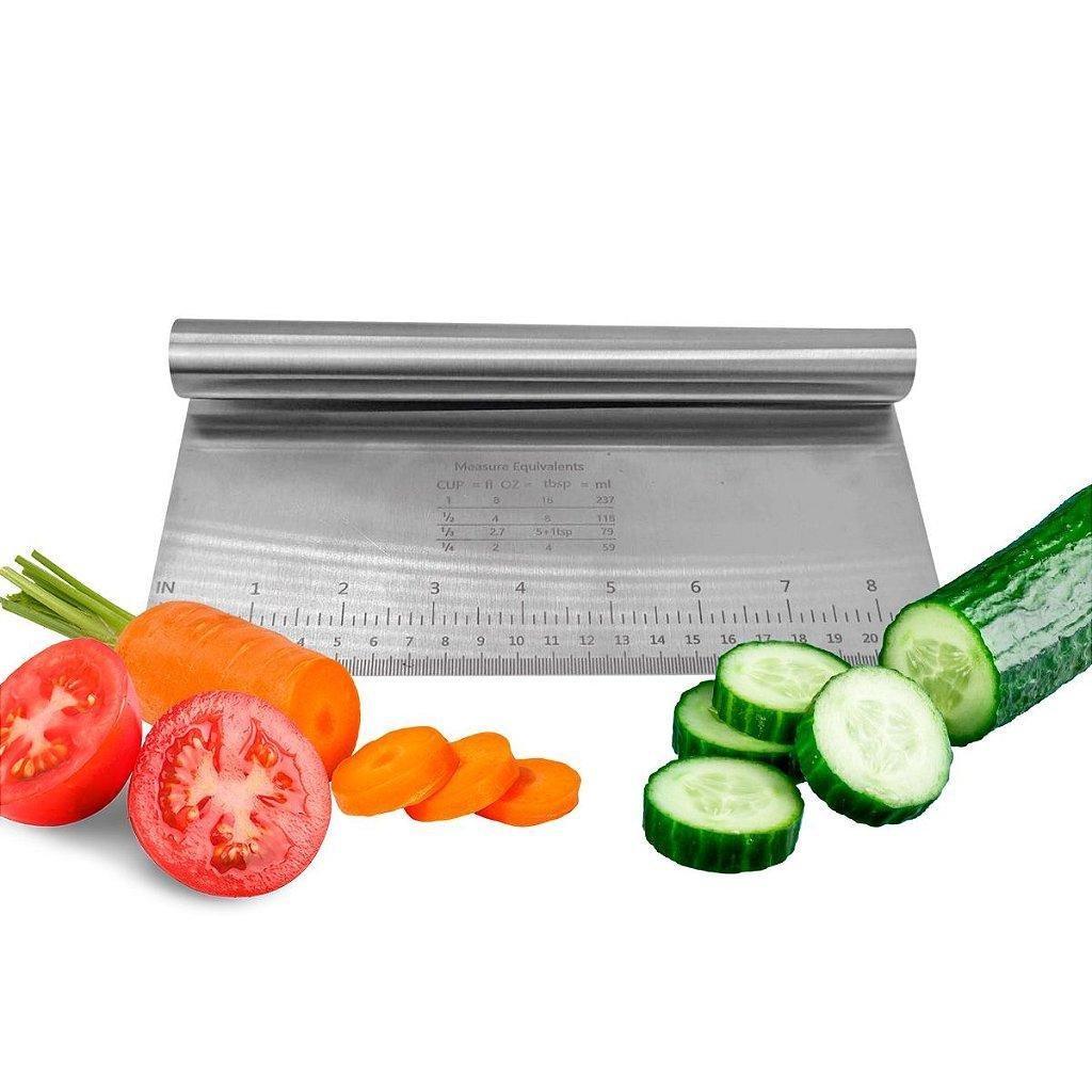 Espátula Inox Cortador Raspador Massas Legumes 22cm - 5