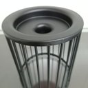 Ver imagem 2 de Castiçal Decorativo de Metal Preto 13x11x11cm Porta Vela Mesa Jantar Decoração