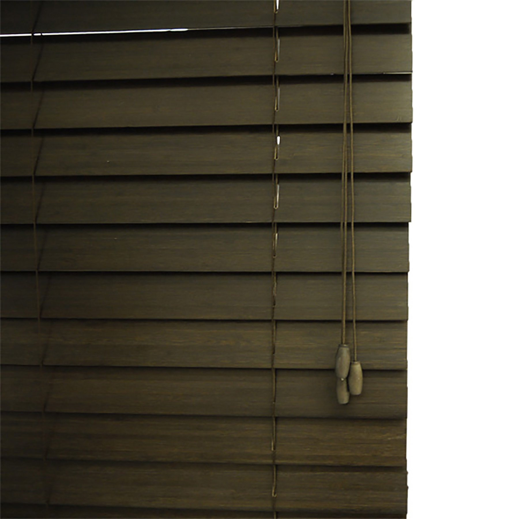 Persiana Horizontal Bambu 50mm Tabaco 120 (L) X 140 (A) cm Marrom 1,20 x 1,40 m Cortina Madeira Luxo - 4