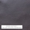 Ver imagem 4 de Sofá 2 Lugares Sala de Estar Chesterfield com Pés Madeira Couro Capucino - Gran Belo
