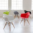 Ver imagem 7 de Cadeira Charles Eames Eiffel com Braços - Daw - Nude - Bege - Madeira Clara