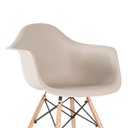 Ver imagem 5 de Cadeira Charles Eames Eiffel com Braços - Daw - Nude - Bege - Madeira Clara