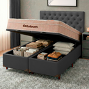 Ver imagem 5 de Cama Box Bau + Colchão Queen Ortobom Molas Ensacadas Airtech + Cabeceira Estofada